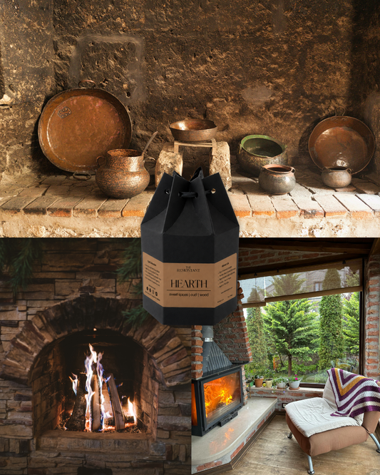Hearth Candle | Sweet Spices ~ Oud ~ Wood | Wood Wick Candle
