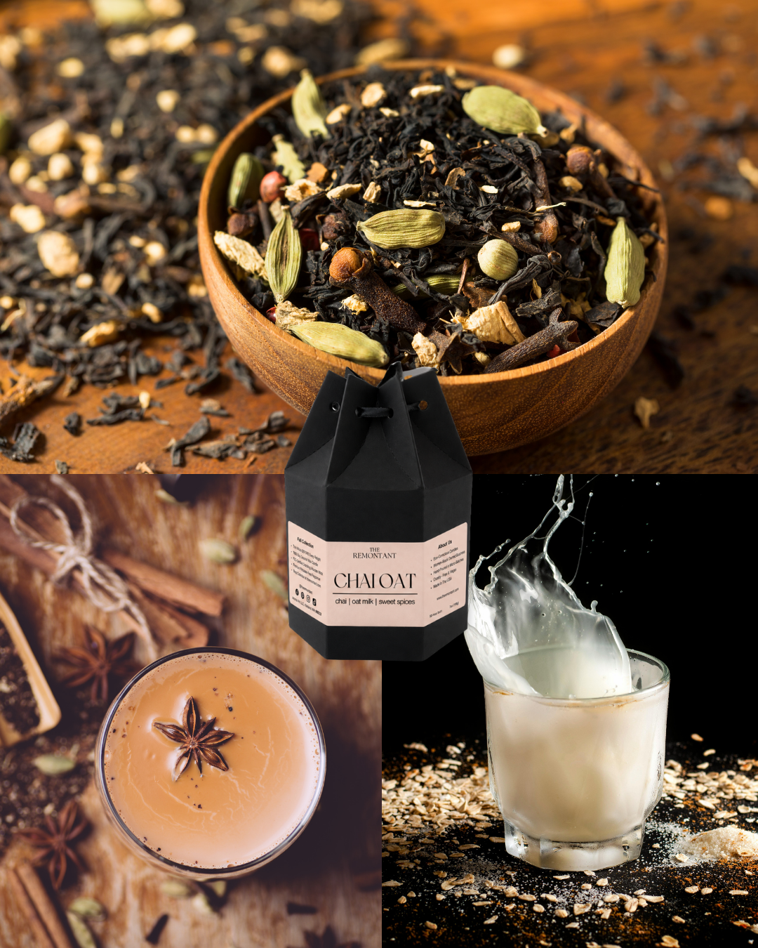 Chai Oat Candle | Chai ~ Oat Milk ~ Sweet Spices | Wood Wick Candle